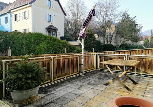 riesige Süd-Terrasse