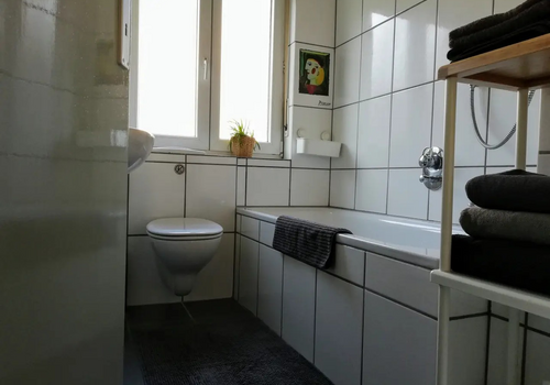 Badezimmer mit Duschwanne