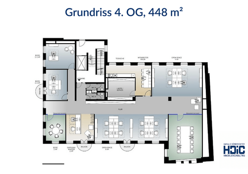 Grundriss 4. OG, 448 m_