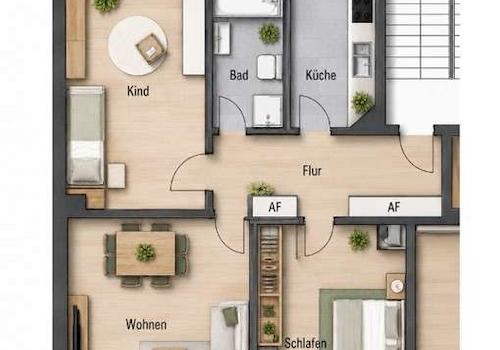  Grundriss (nicht Maßstabsgetreu) 