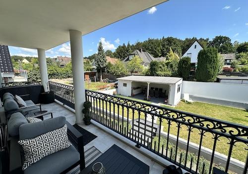 Blick vom Balkon