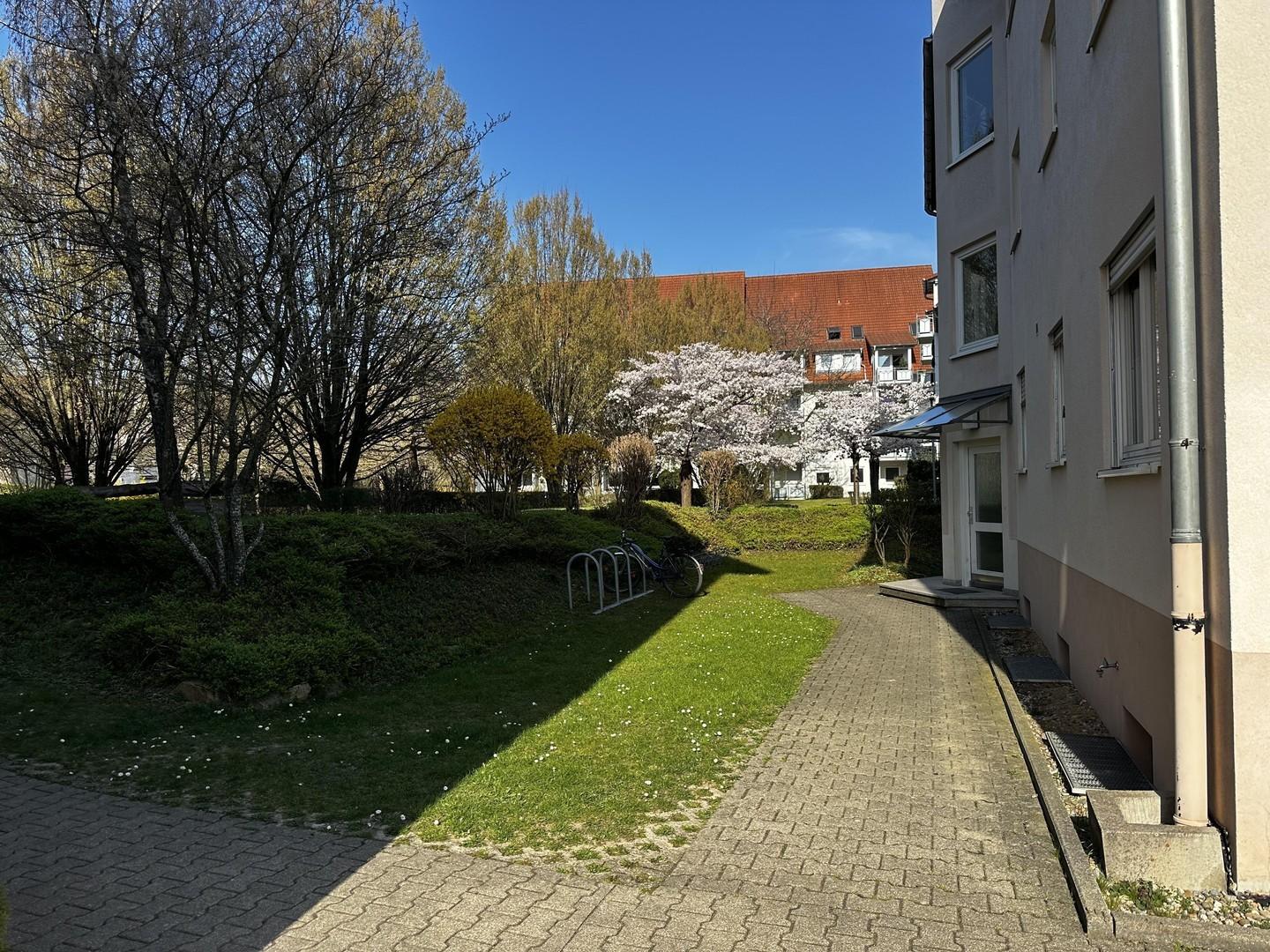 Sicht auf Hauseingang
