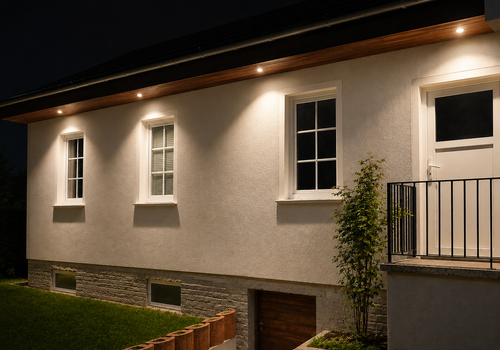 Abendstimmung am Gartenhaus