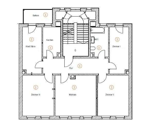 Grundriss WE 3