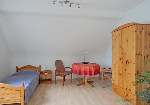 Blick ins Schlafzimmer