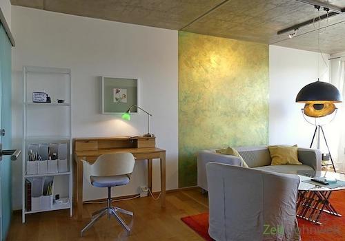 Schreibtisch im Wohnzimmer
