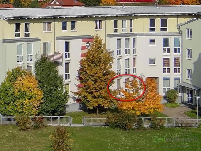 Außenansicht mit Markierung
