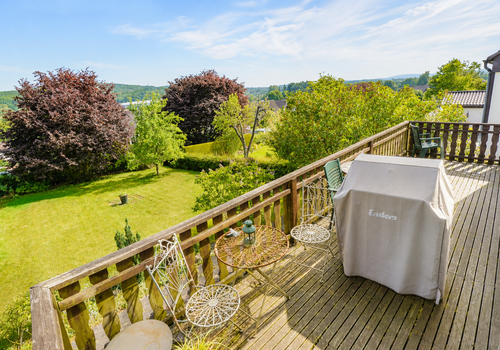 Ausblick vom Balkon