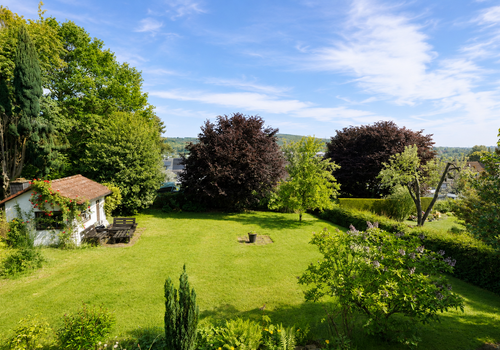 Der großzügige Garten