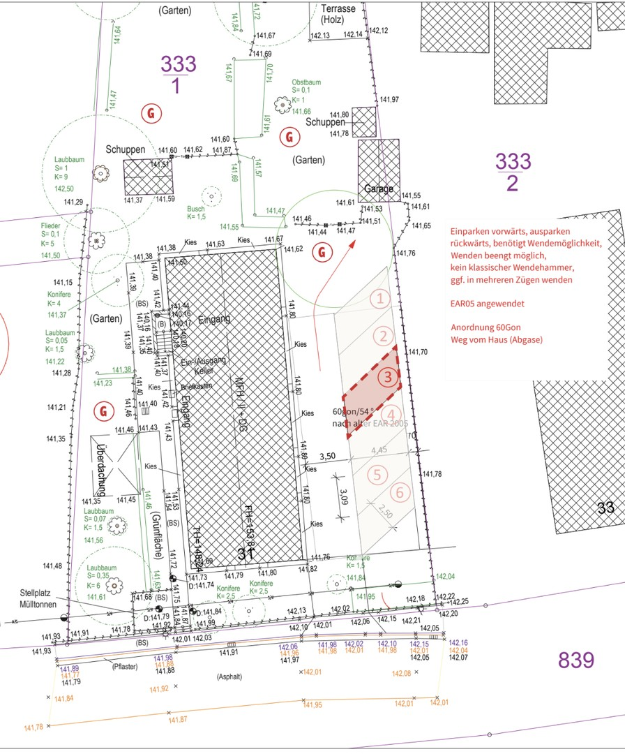 Lage Stellplatz