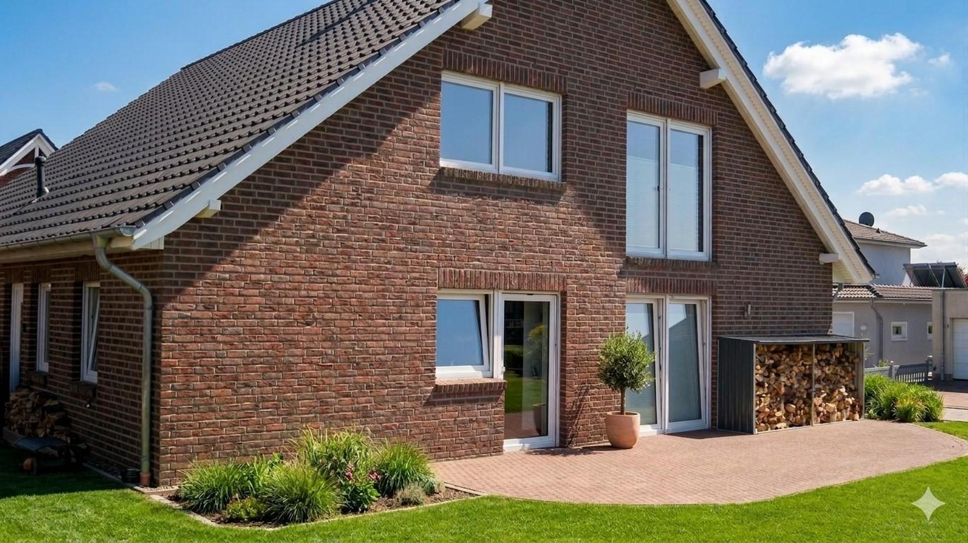 Rückansicht mit Terrasse