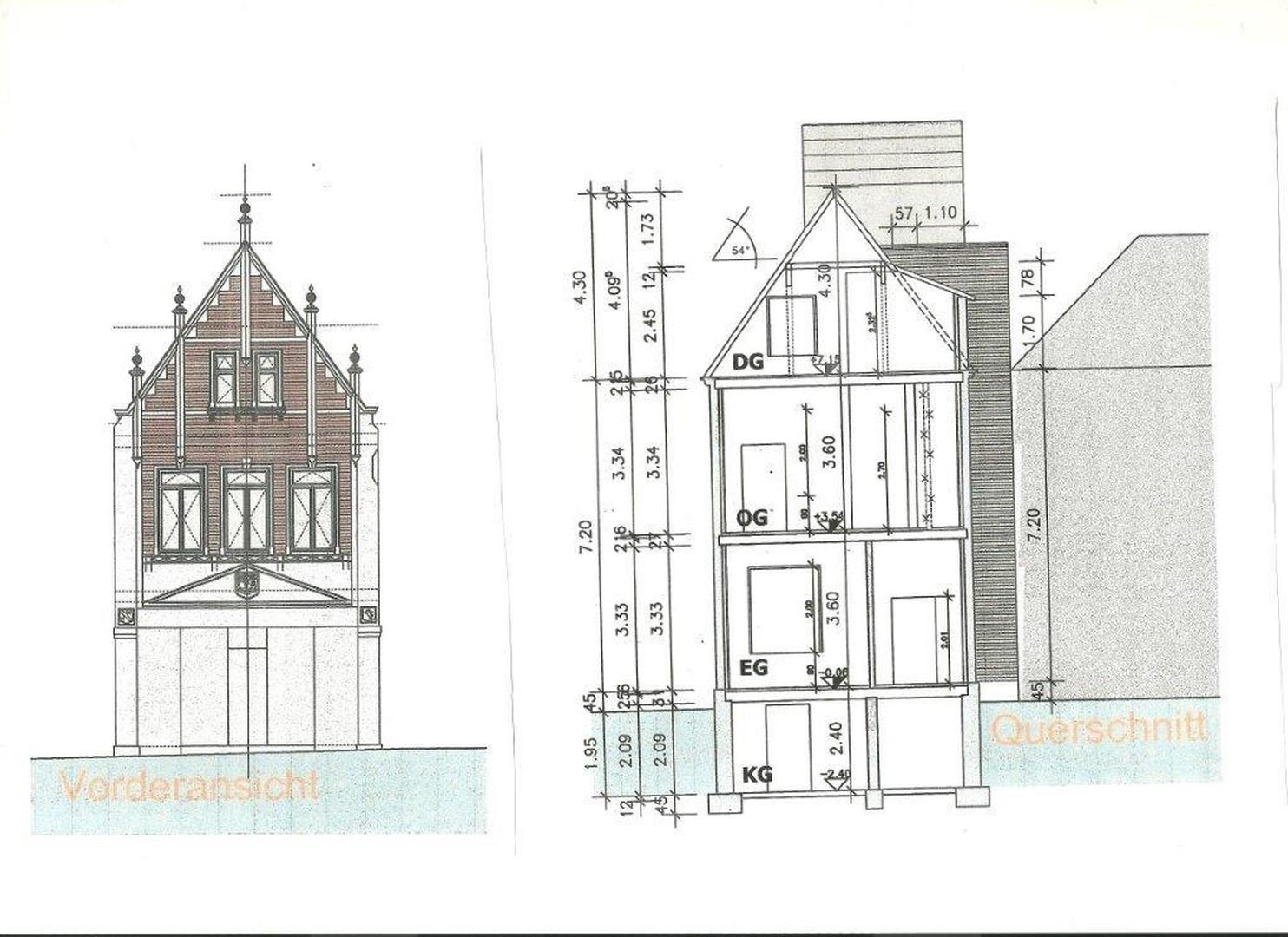 Gebäude-Schnitt