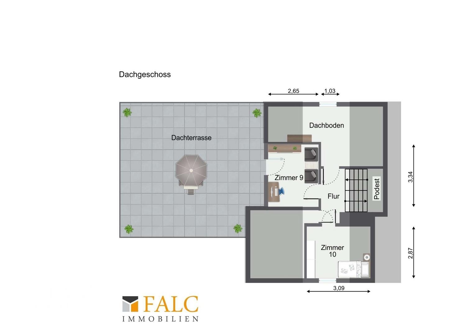 Grundriss Dachgeschoss