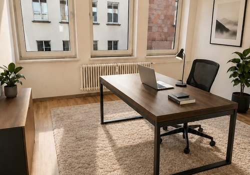 Arbeitszimmer Visualisiert