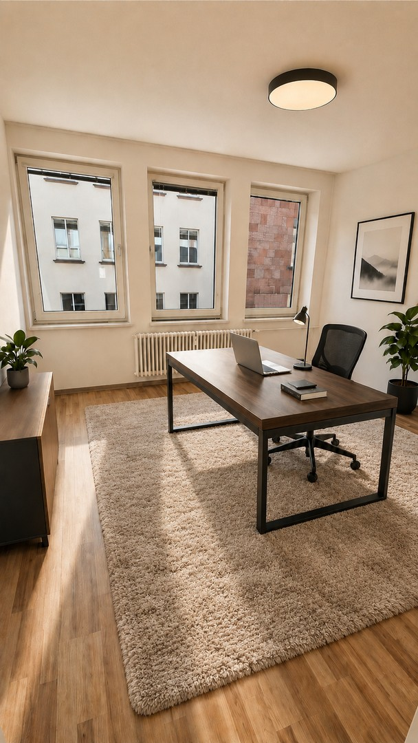 Arbeitszimmer Visualisiert