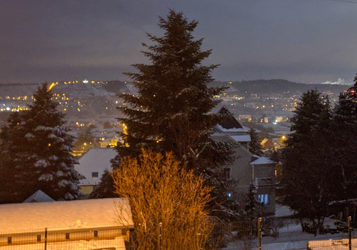 Ausblick nach Radebeul nachts