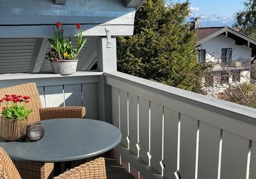 Blick vom Balkon