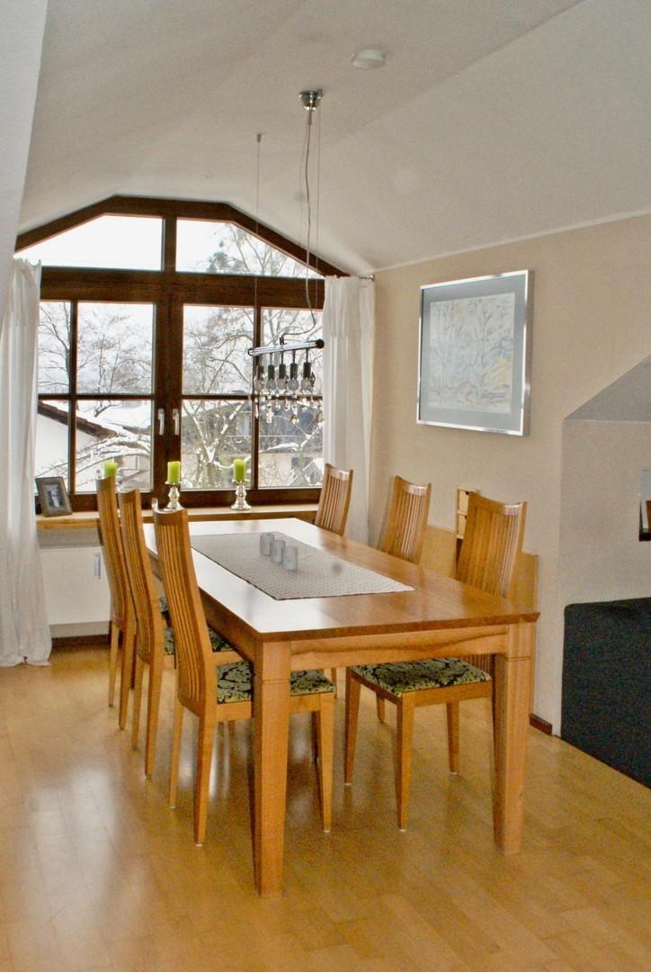 Essbereich im Wohnzimmer