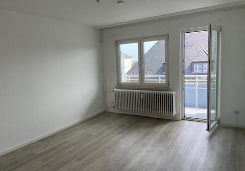 Blick zum Balkon