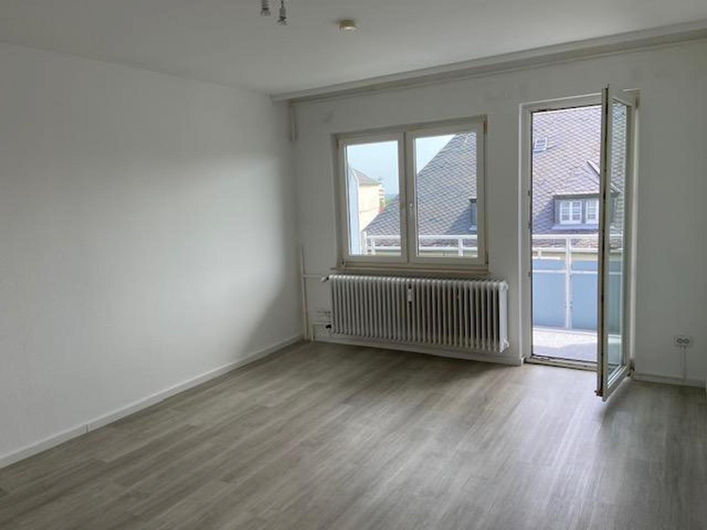 Blick zum Balkon