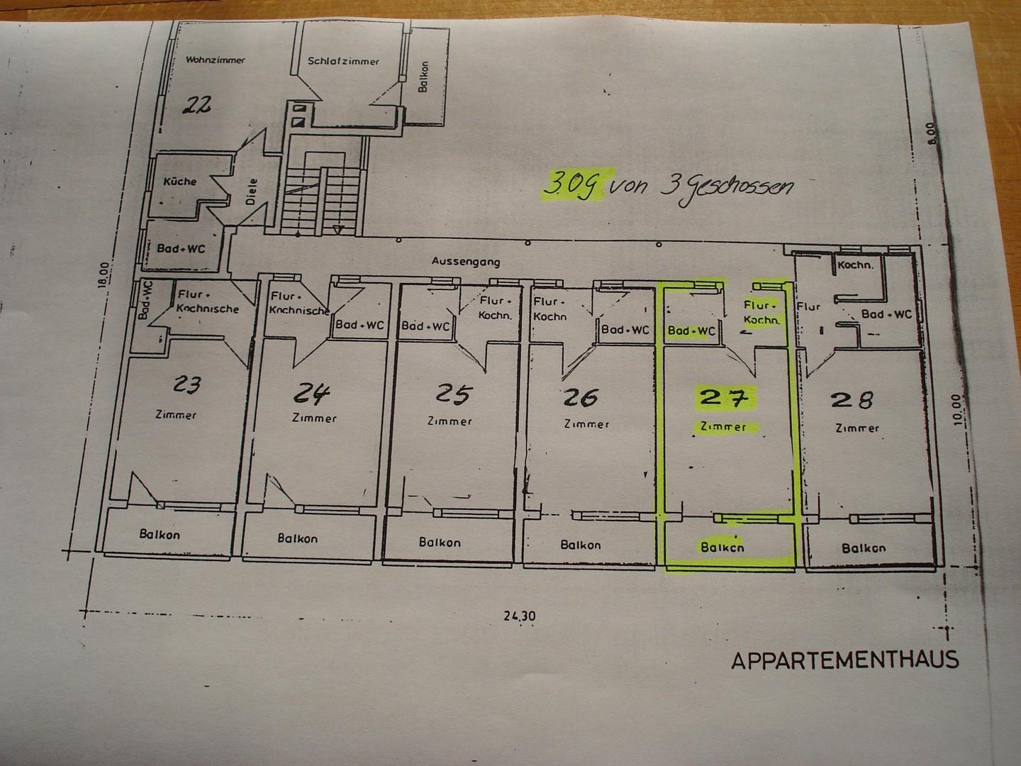 Grundriss Wohnung