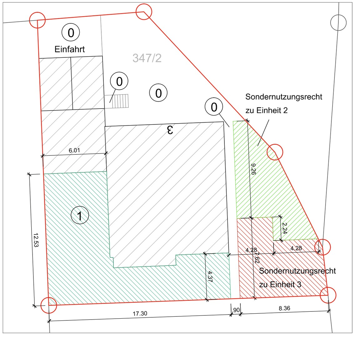 Grundriss Grundstück