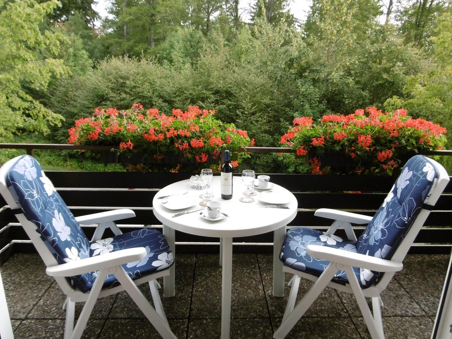 Balkon im Sommer
