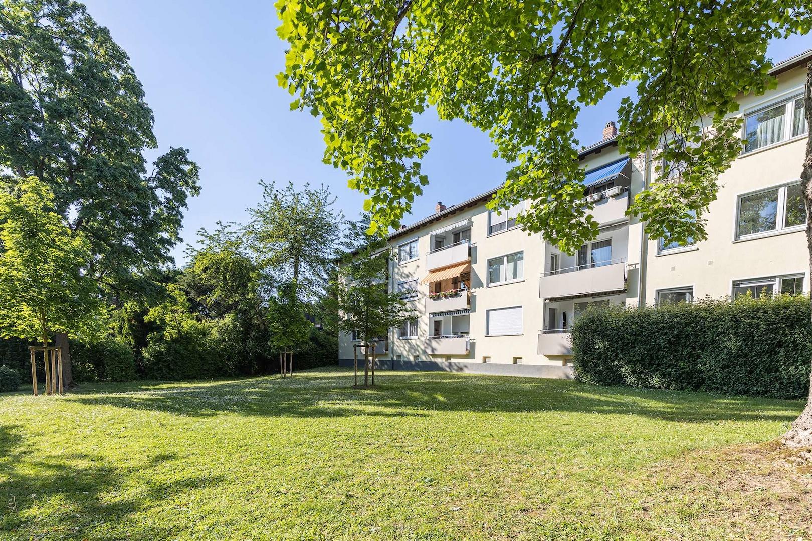 Blick auf die Balkone
