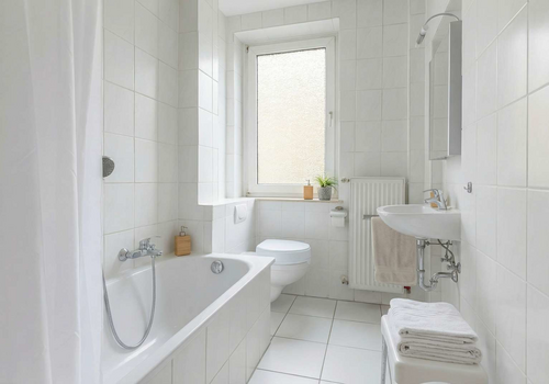 Badezimmer - digital nachbearbeitet aus Privatsphäregründen