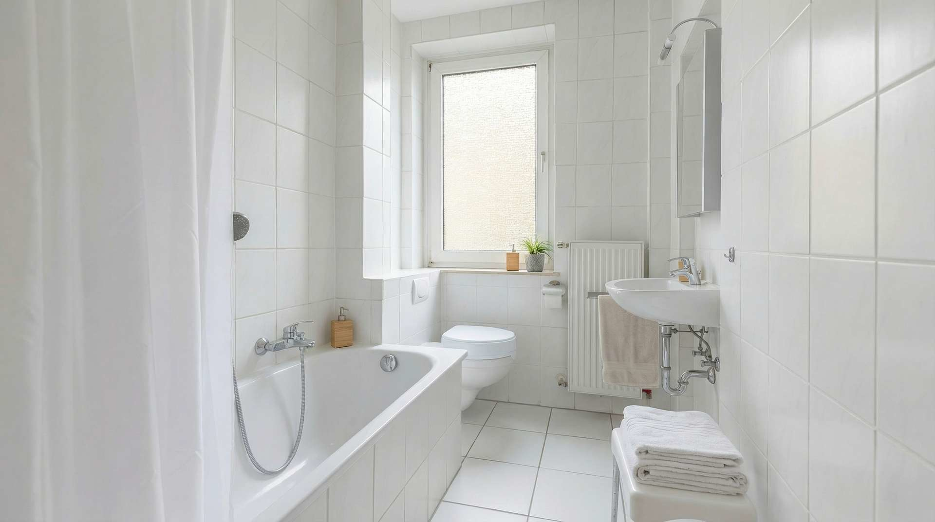 Badezimmer - digital nachbearbeitet aus Privatsphäregründen