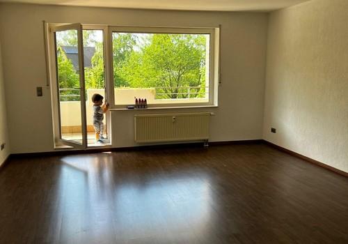 Balkonblick auf das Wohnzimmer