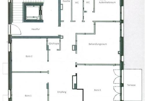 Grundriss - Coworking-Space