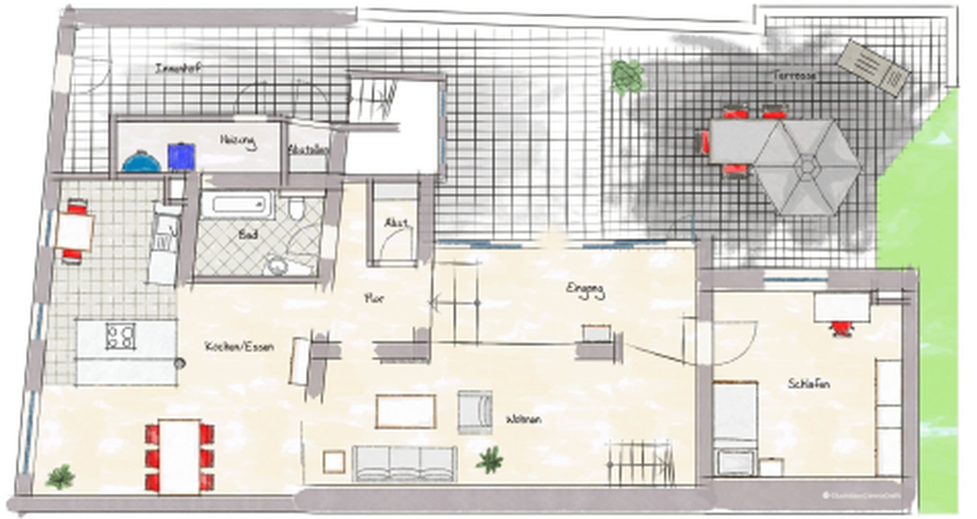 Erdgeschoßwohnung