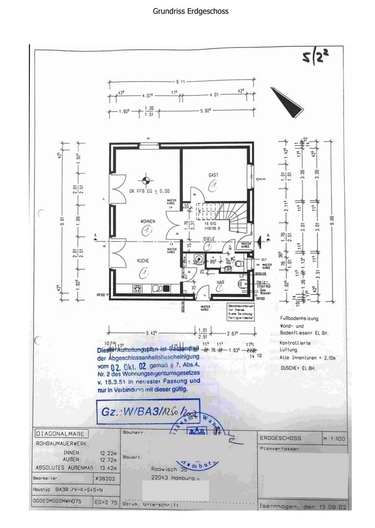 Grundriss Erdgeschoss