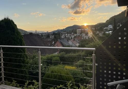 Sonnenuntergang Südbalkon