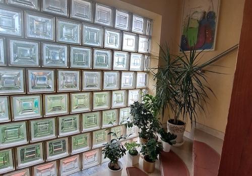 Treppenaufgang zur Wohnung