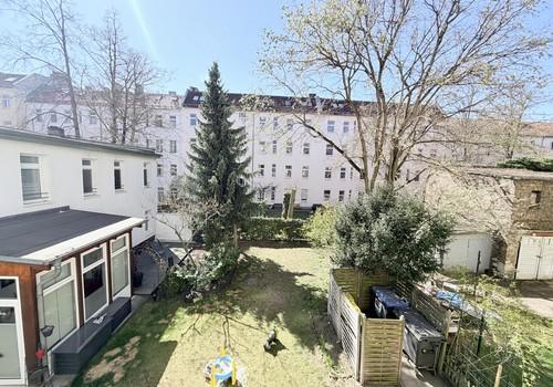 Blick vom Balkon