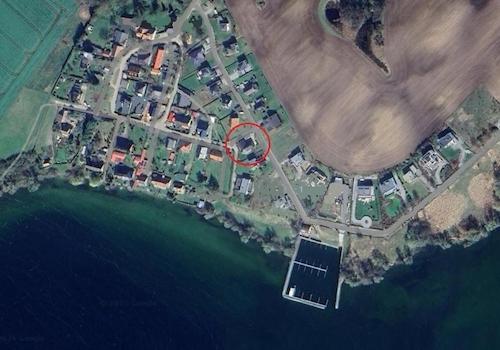 Luftbild mit Marina