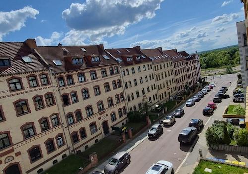 Blick aus dem Wohnzimmer