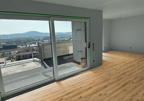 Wohnzimmer mit Terrasse
