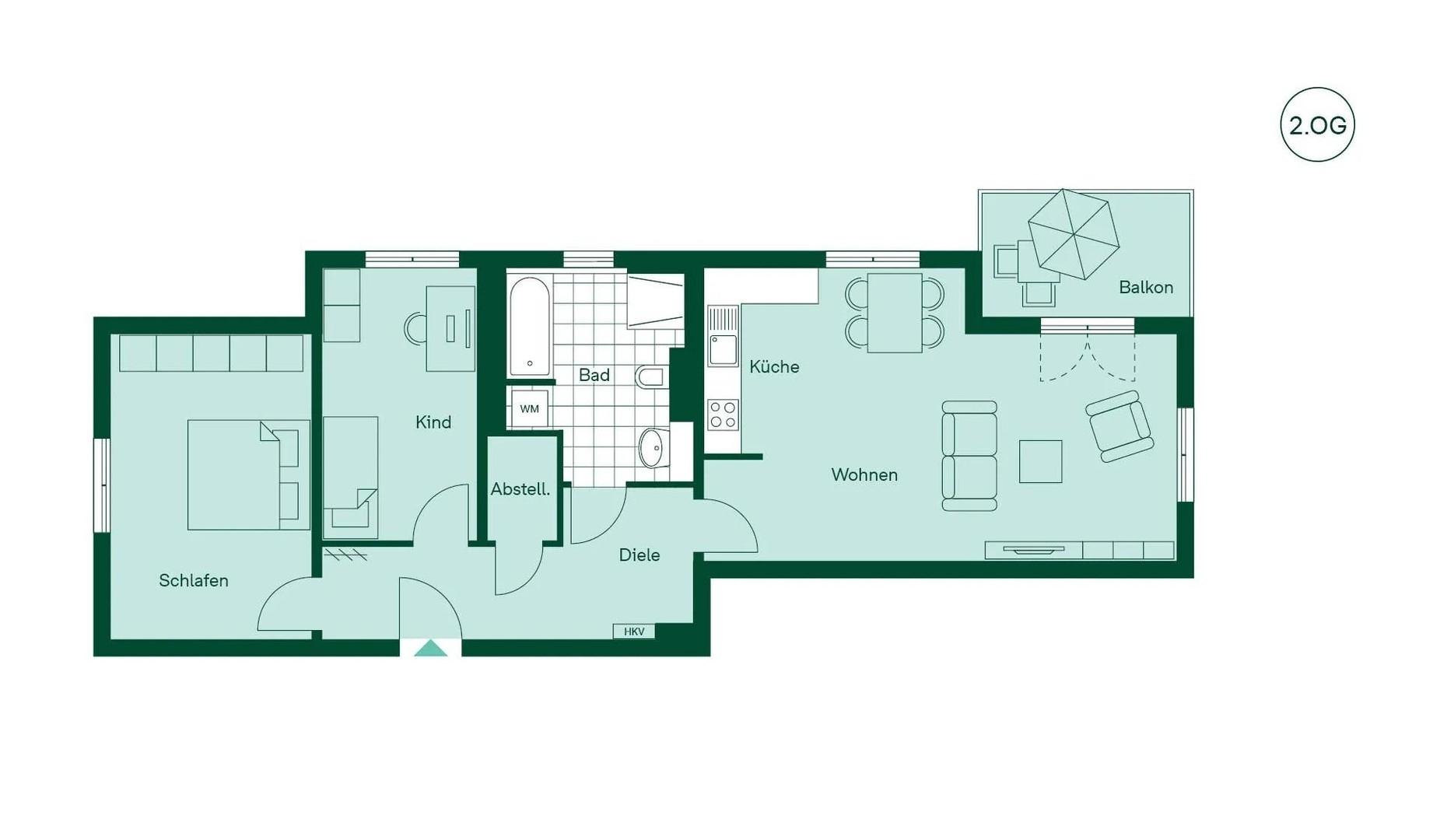 Wohnungsgrundriss