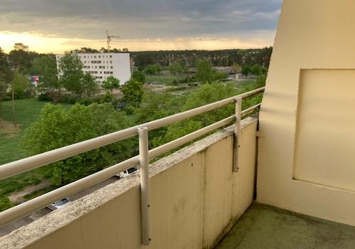 Blick vom Balkon