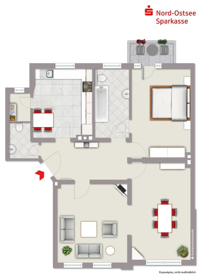 Grundriss Wohnung