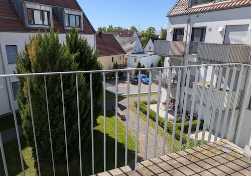 Blick vom Balkon