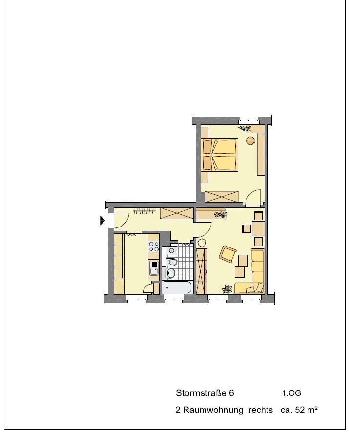 Grundriss möbliert