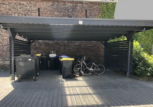 Fahrrad- und Mülltonnenplatz
