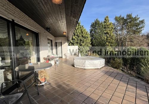 Blick auf die Terrasse