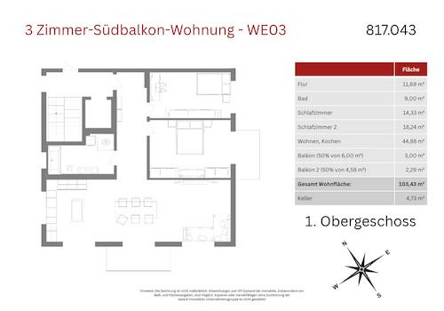 Grundriss WE03