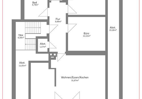 Grundriss Dachgeschoß