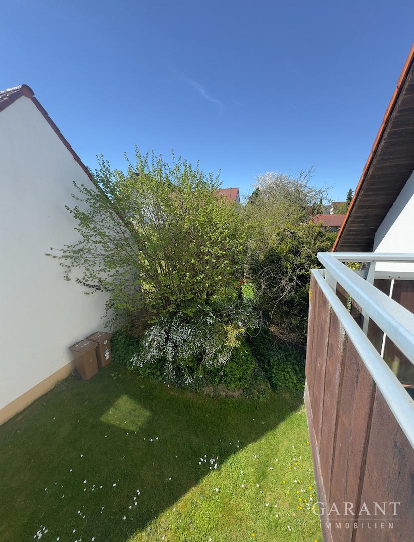 Blick vom Balkon